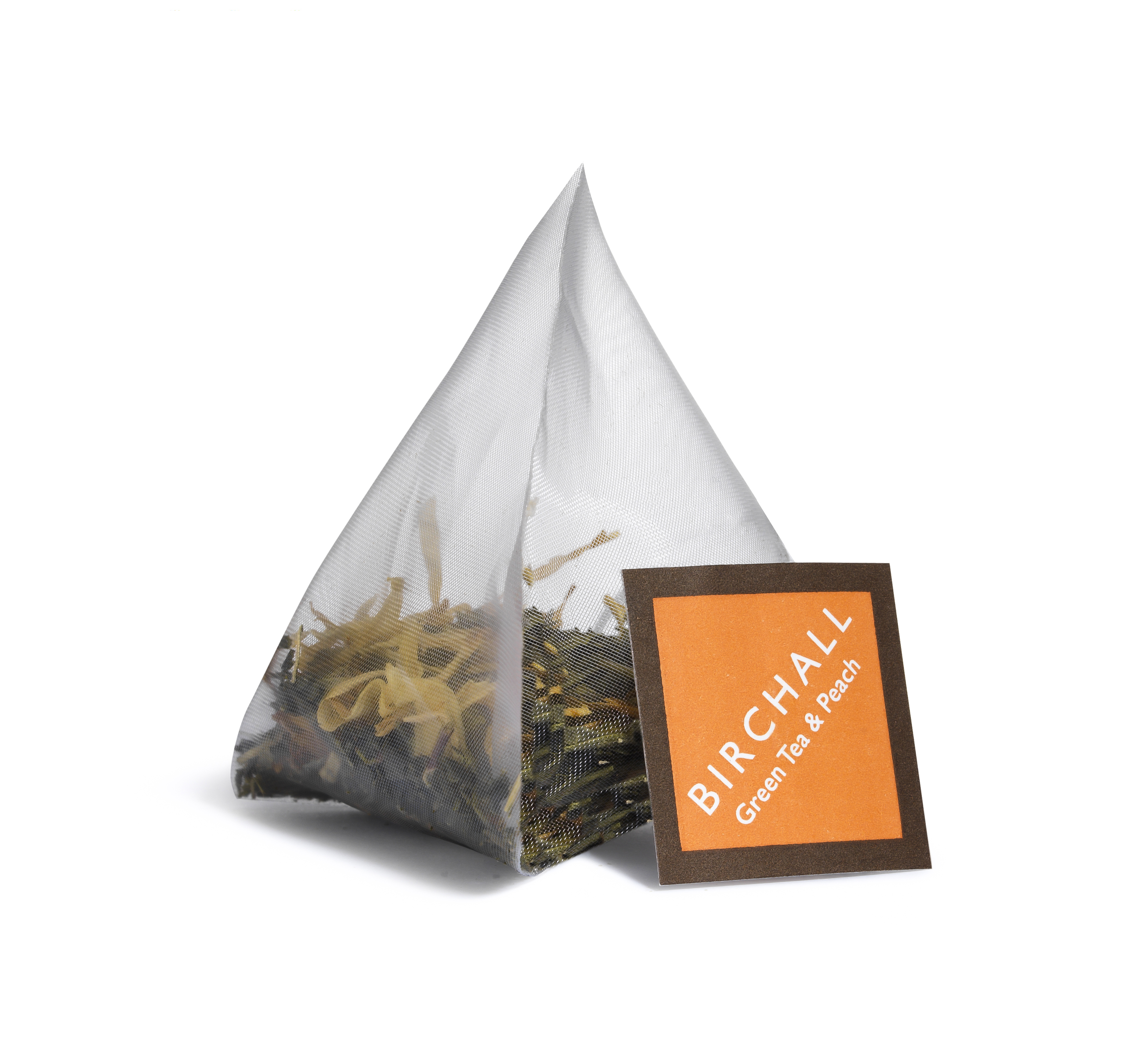Birchall Green Tea & Peach - 80 Prism Tea Bags