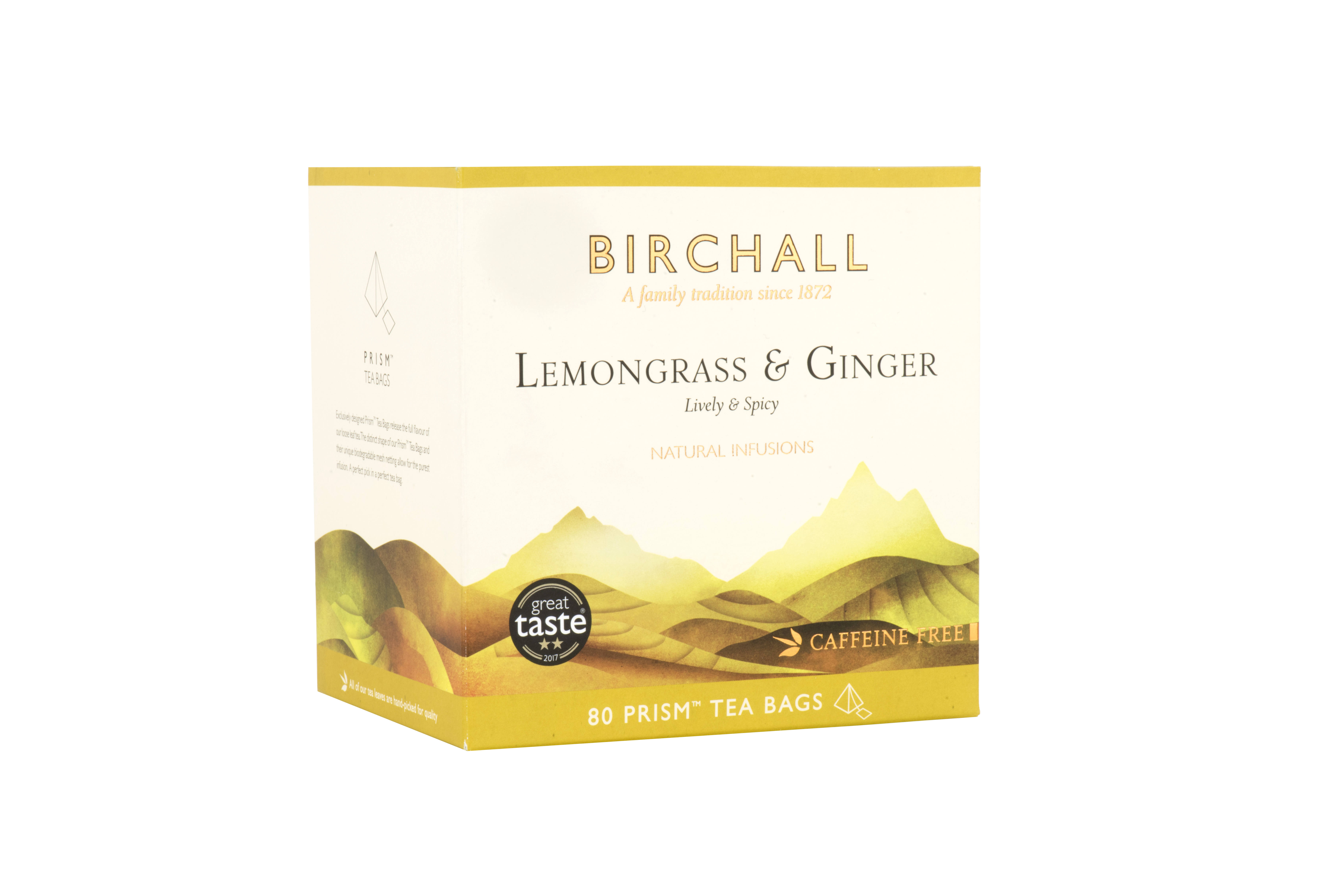 Birchall lemongrass & Ginger - 80 Prism Tea Bags