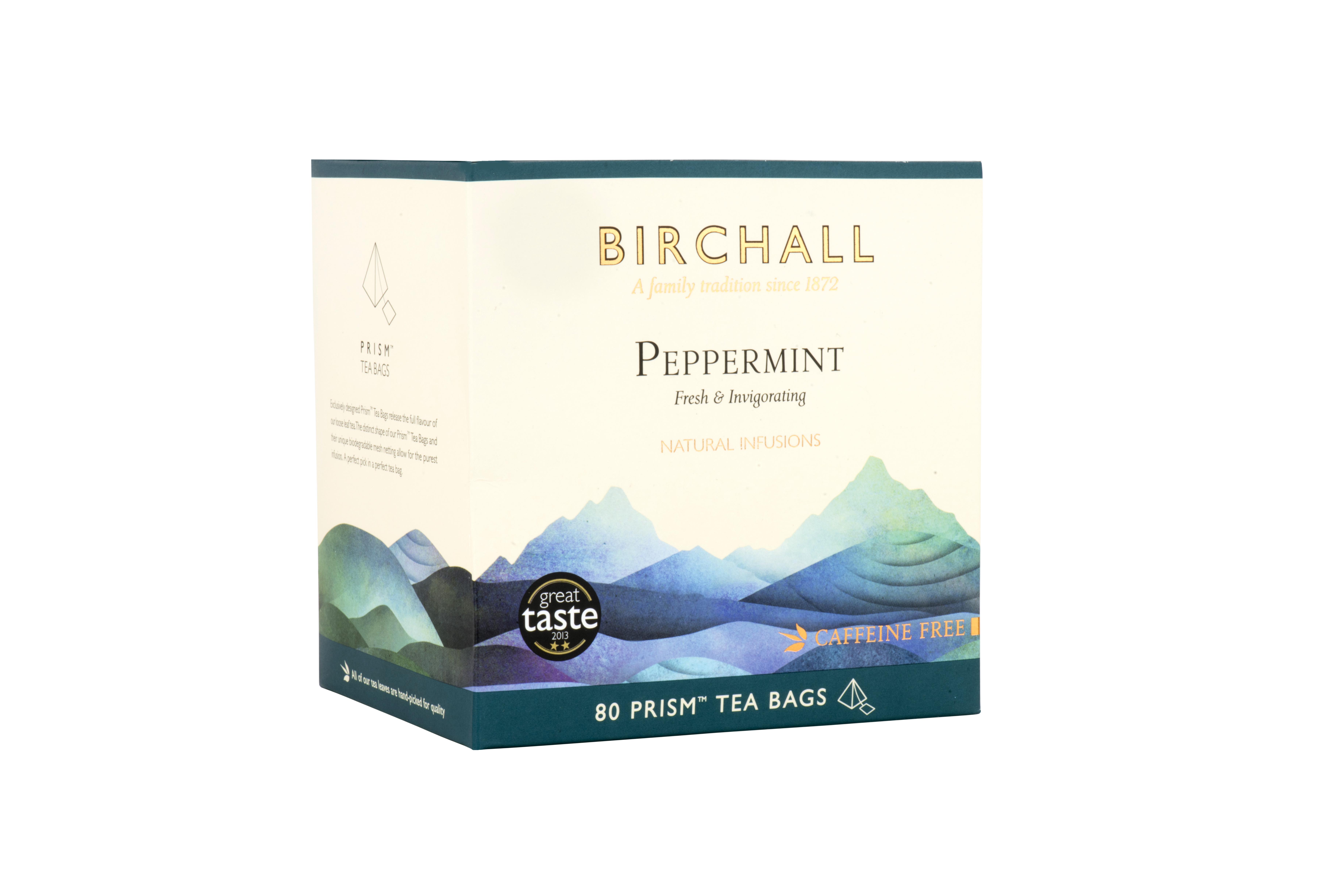 Birchall Peppermint - 80 Prism Tea Bags 