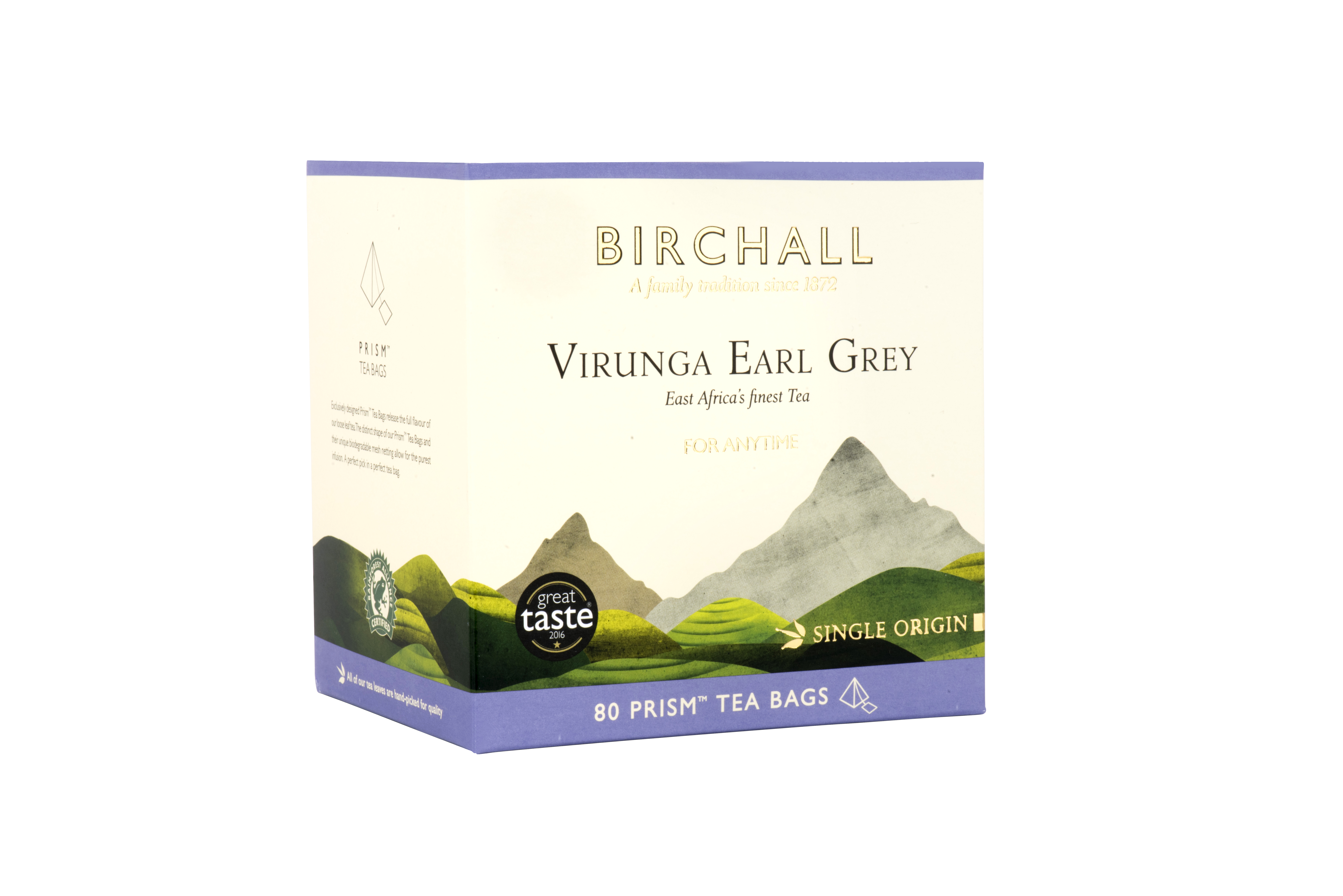Birchall Virunga Earl Grey - 80 Prism Tea Bags